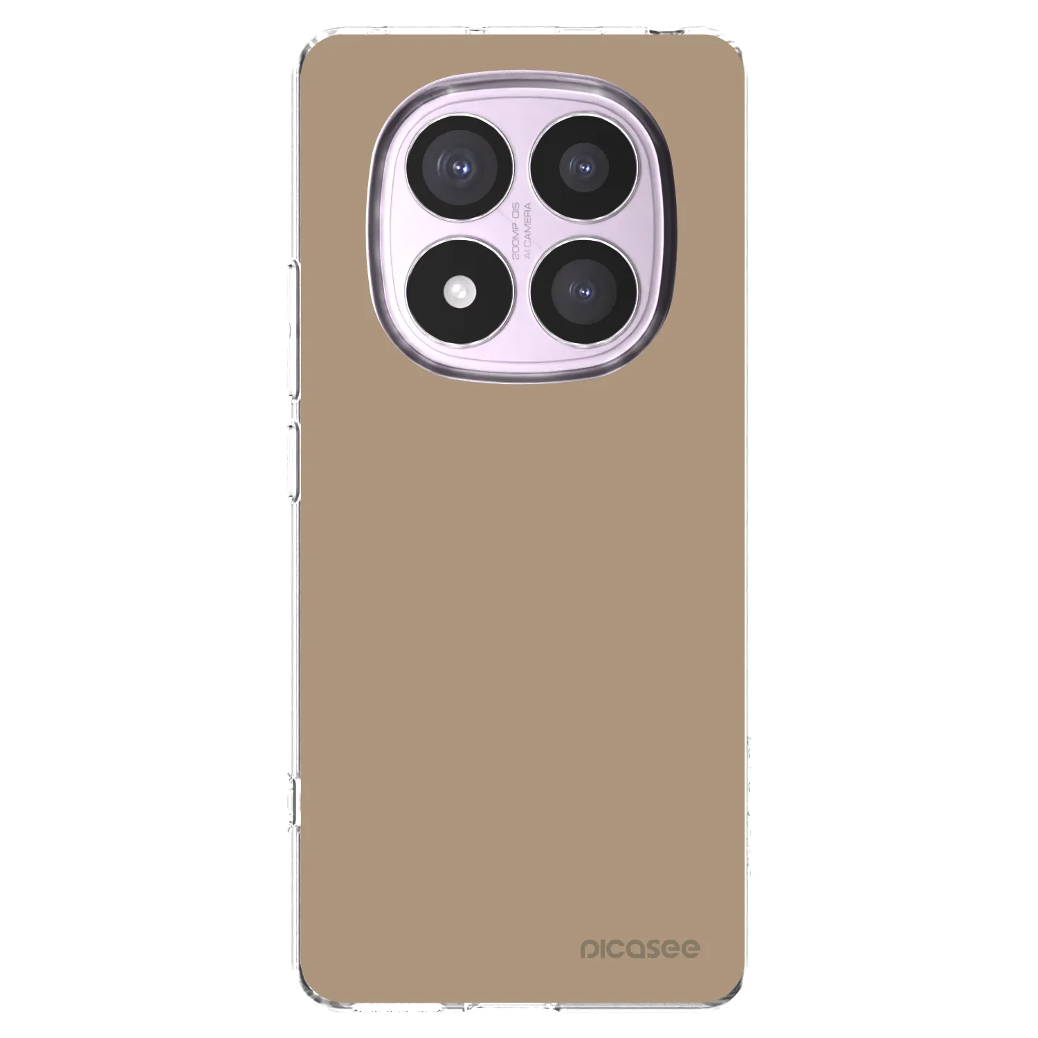 Picasee silikonska prozirna maskica za Xiaomi Redmi Note 14 Pro 5G - Soft Sand