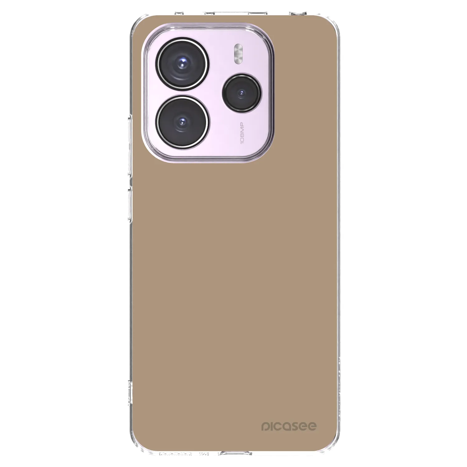 Picasee silikonska prozirna maskica za Xiaomi Redmi Note 14 5G - Soft Sand