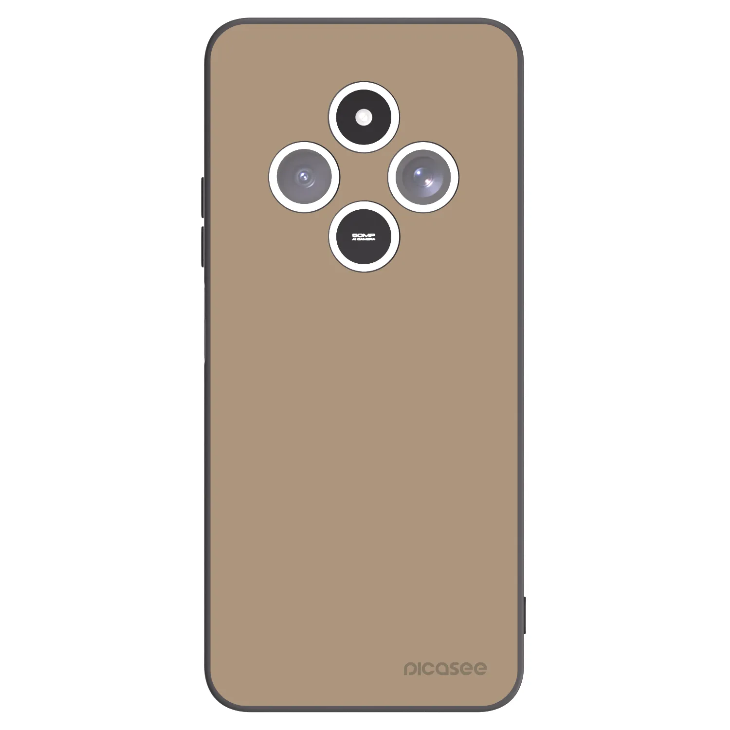 Picasee crna silikonska maskica za Xiaomi Redmi 14C - Soft Sand