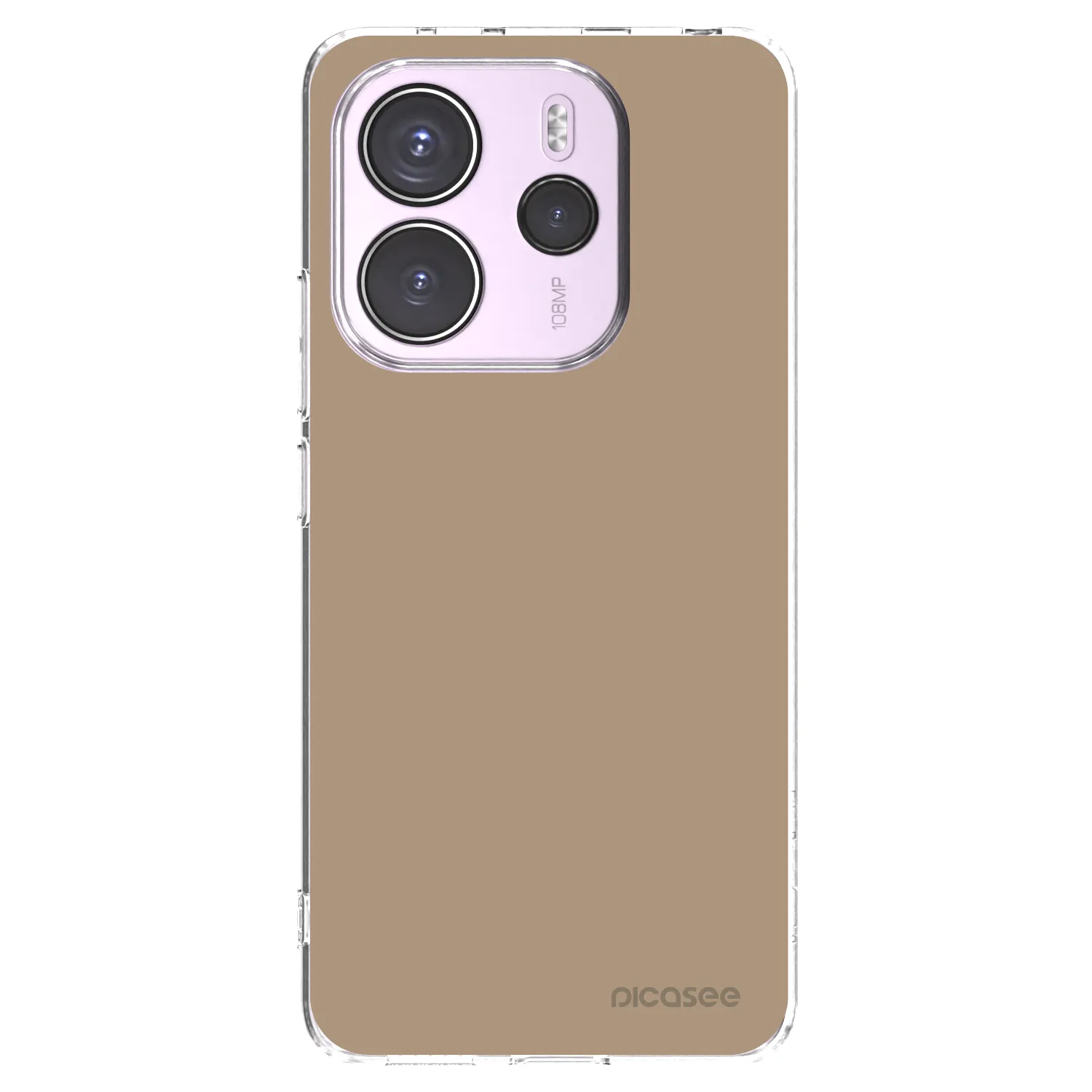 Picasee silikonska prozirna maskica za Xiaomi Redmi Note 14 4G - Soft Sand