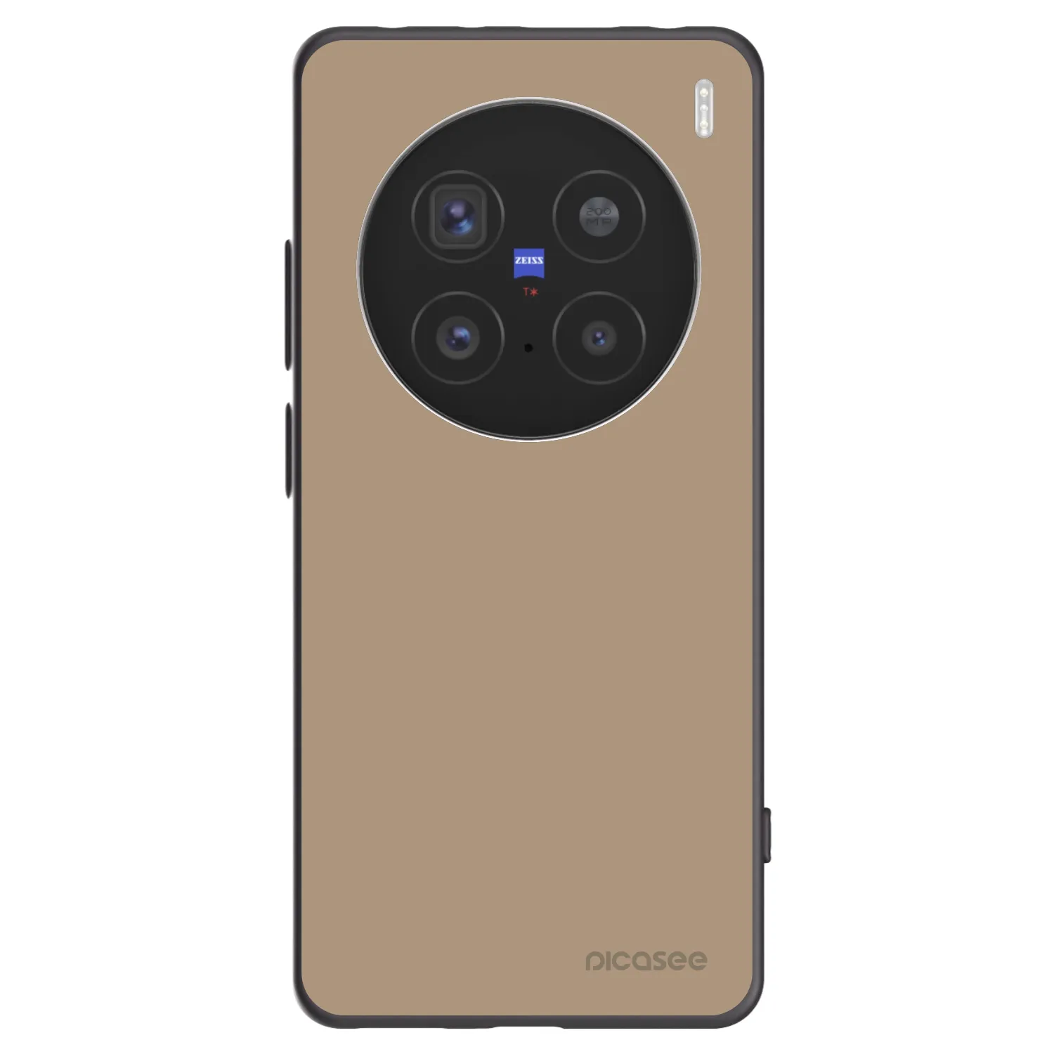 Picasee crna silikonska maskica za Vivo X200 Pro - Soft Sand
