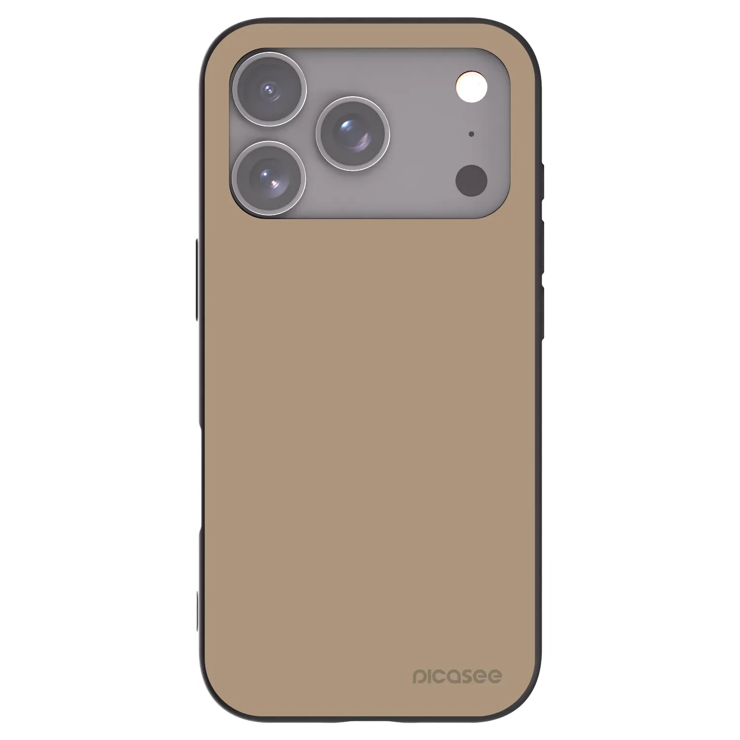 Picasee crna silikonska maskica za Apple iPhone 18 Pro - Soft Sand