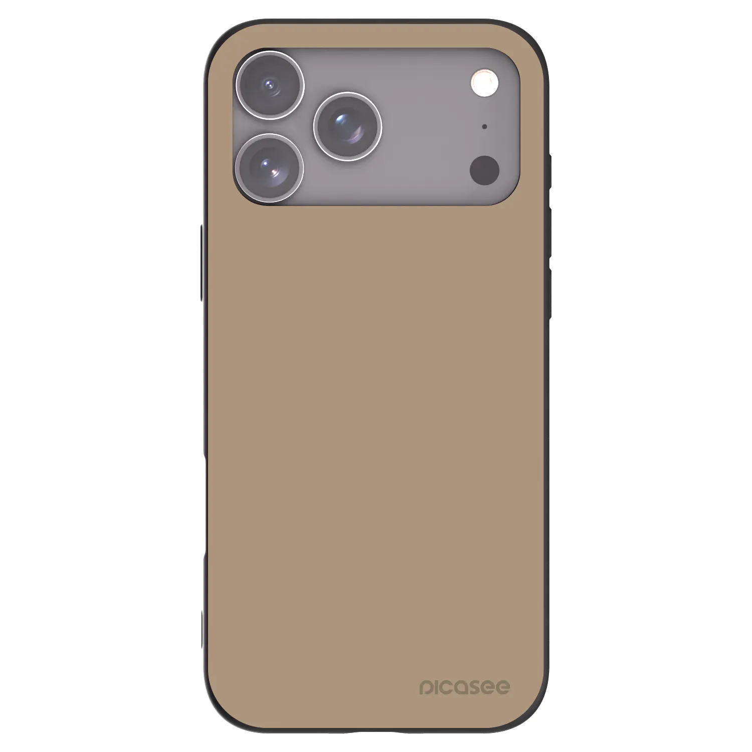 Picasee crna silikonska maskica za Apple iPhone 18 Pro Max - Soft Sand