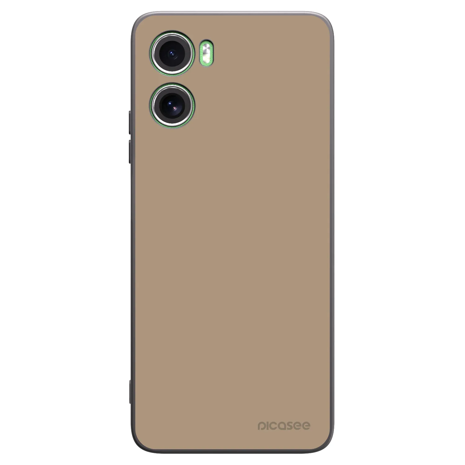 Picasee crna silikonska maskica za Motorola Moto G06 - Soft Sand