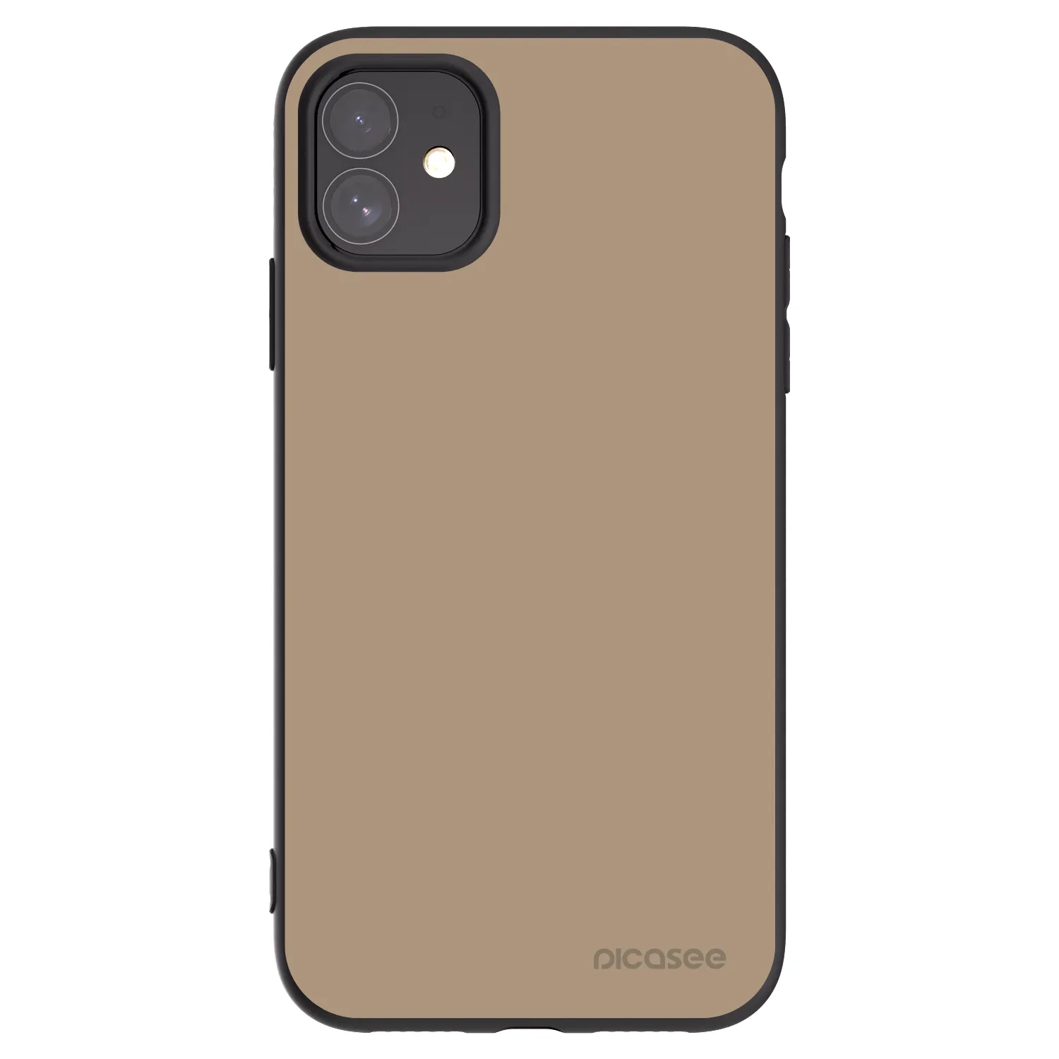 Picasee crna silikonska maskica za Apple iPhone 11 - Soft Sand