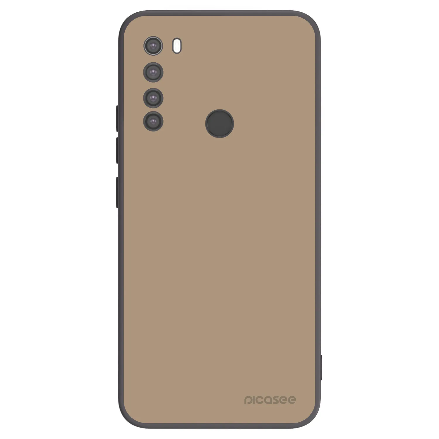 Picasee crna silikonska maskica za Xiaomi Redmi Note 8 - Soft Sand