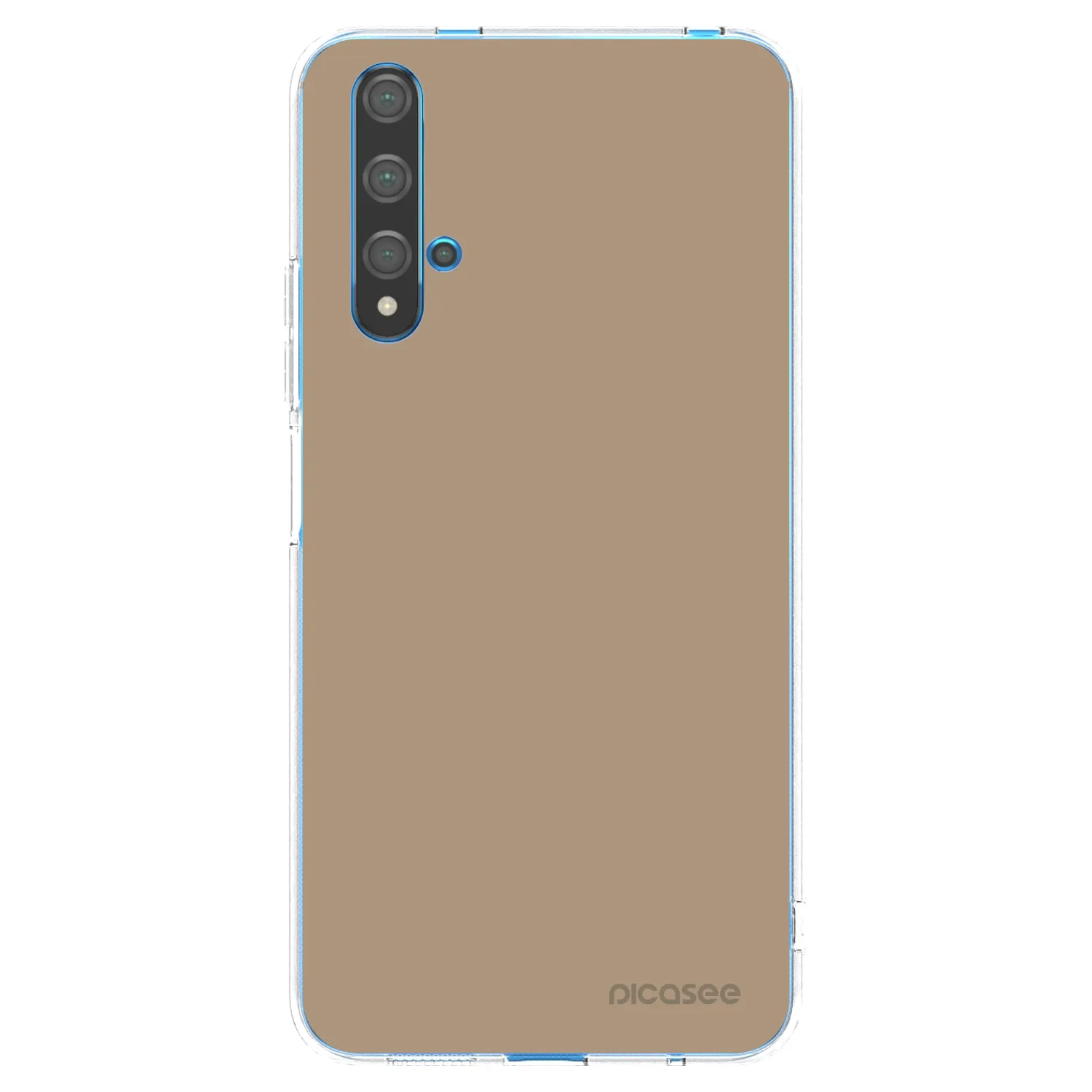 Picasee silikonska prozirna maskica za Huawei Nova 5T - Soft Sand