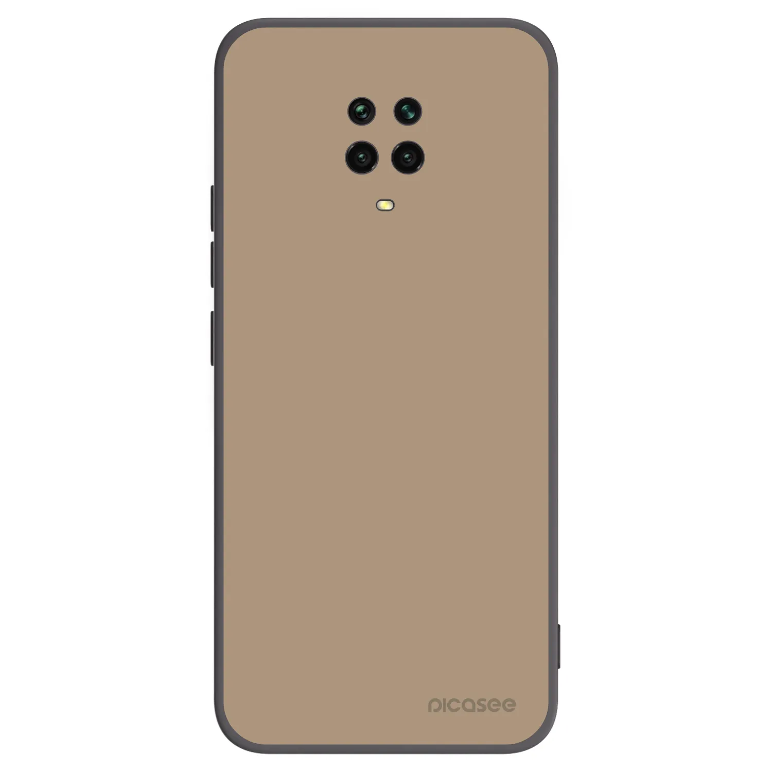 Picasee crna silikonska maskica za Xiaomi Redmi Note 9 Pro - Soft Sand