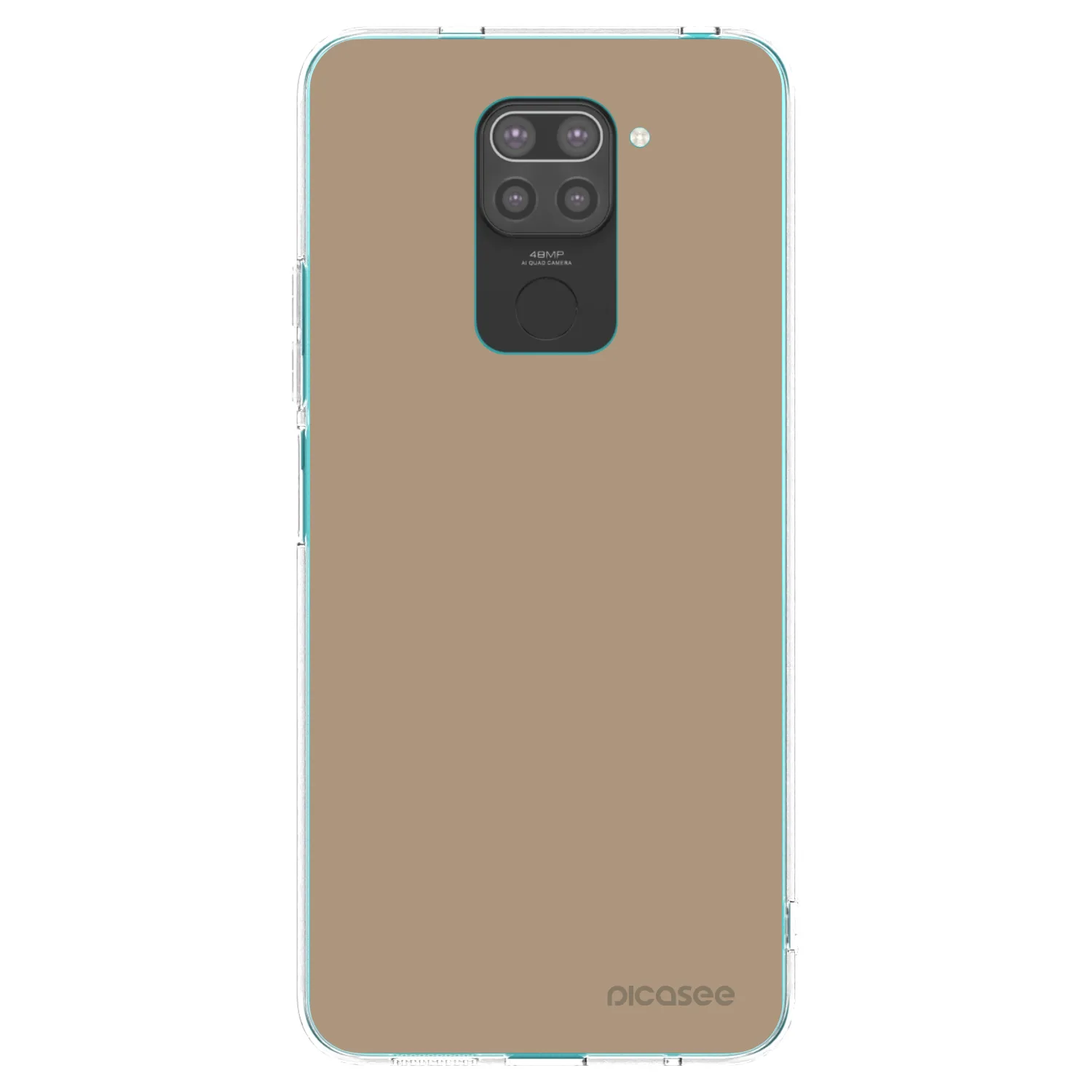 Picasee crna silikonska maskica za Xiaomi Redmi Note 9 - Soft Sand