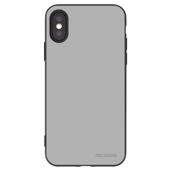 Picasee crna silikonska maskica za Apple iPhone X/XS - Stone