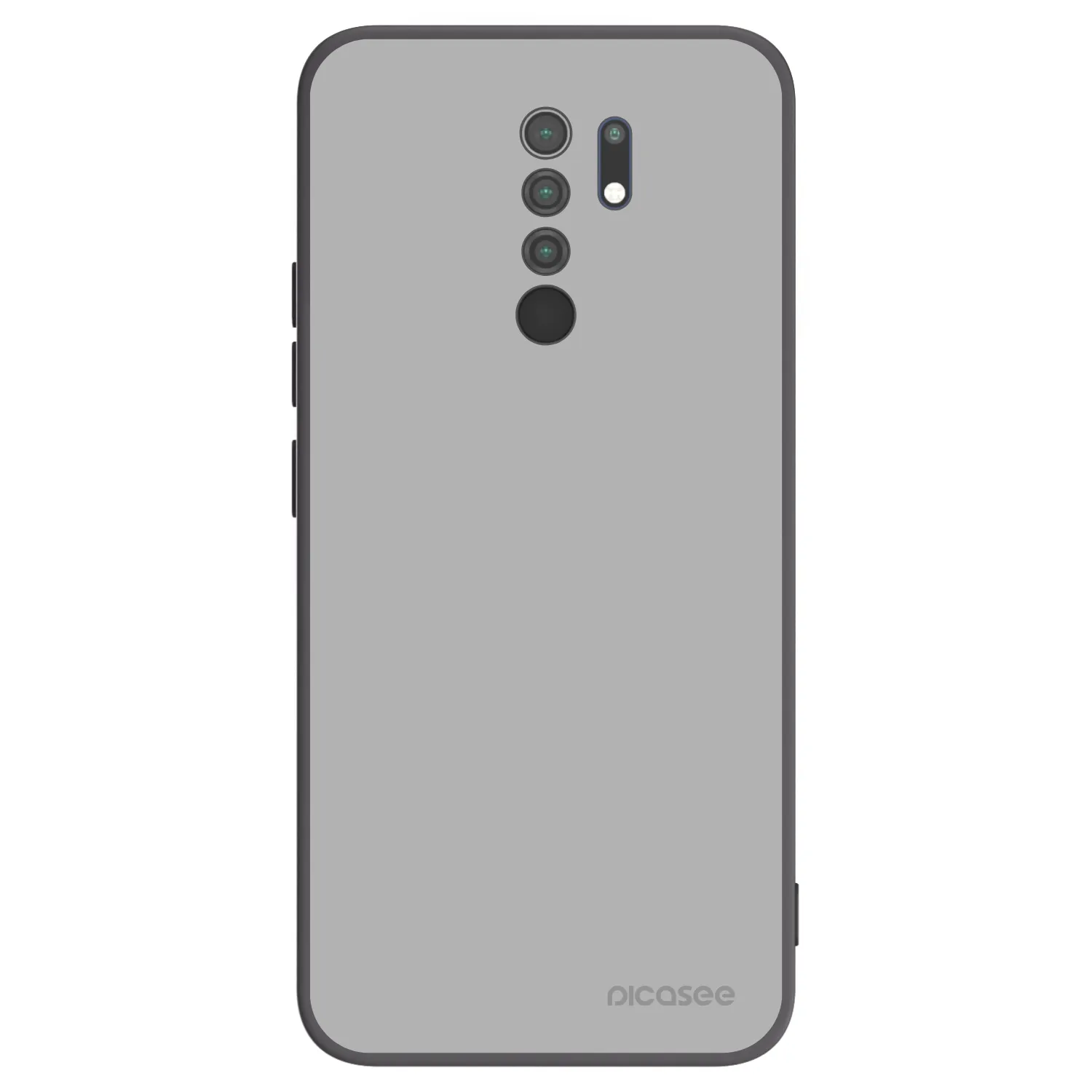 Picasee crna silikonska maskica za Xiaomi Redmi 9 - Stone