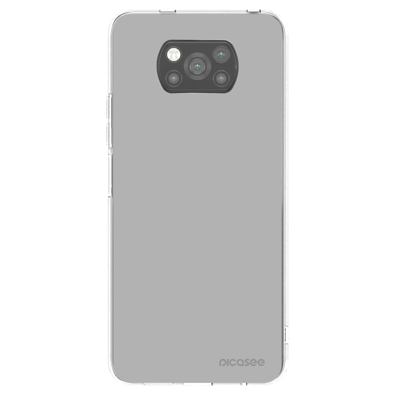 Picasee crna silikonska maskica za Xiaomi Poco X3 - Stone