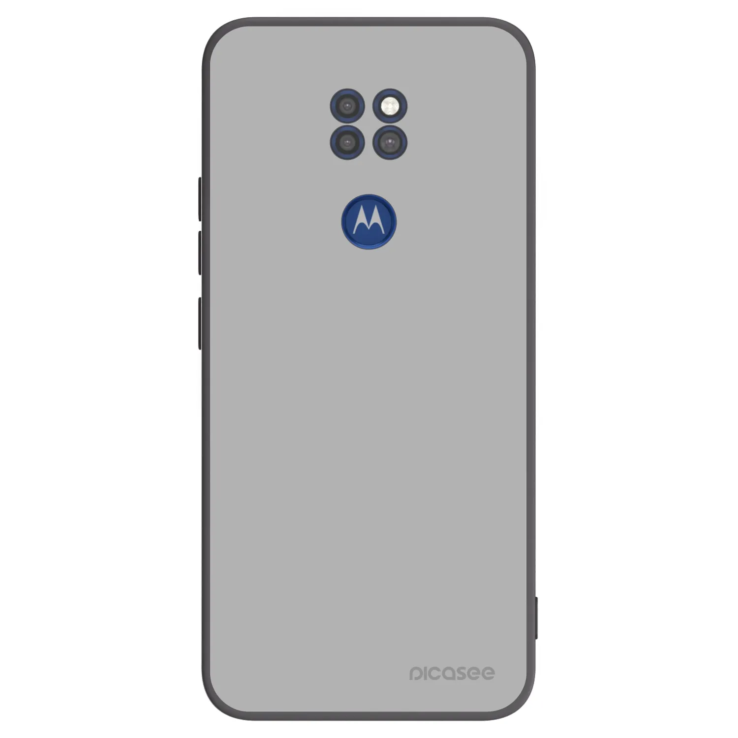 Picasee crna silikonska maskica za Motorola Moto G9 Play - Stone