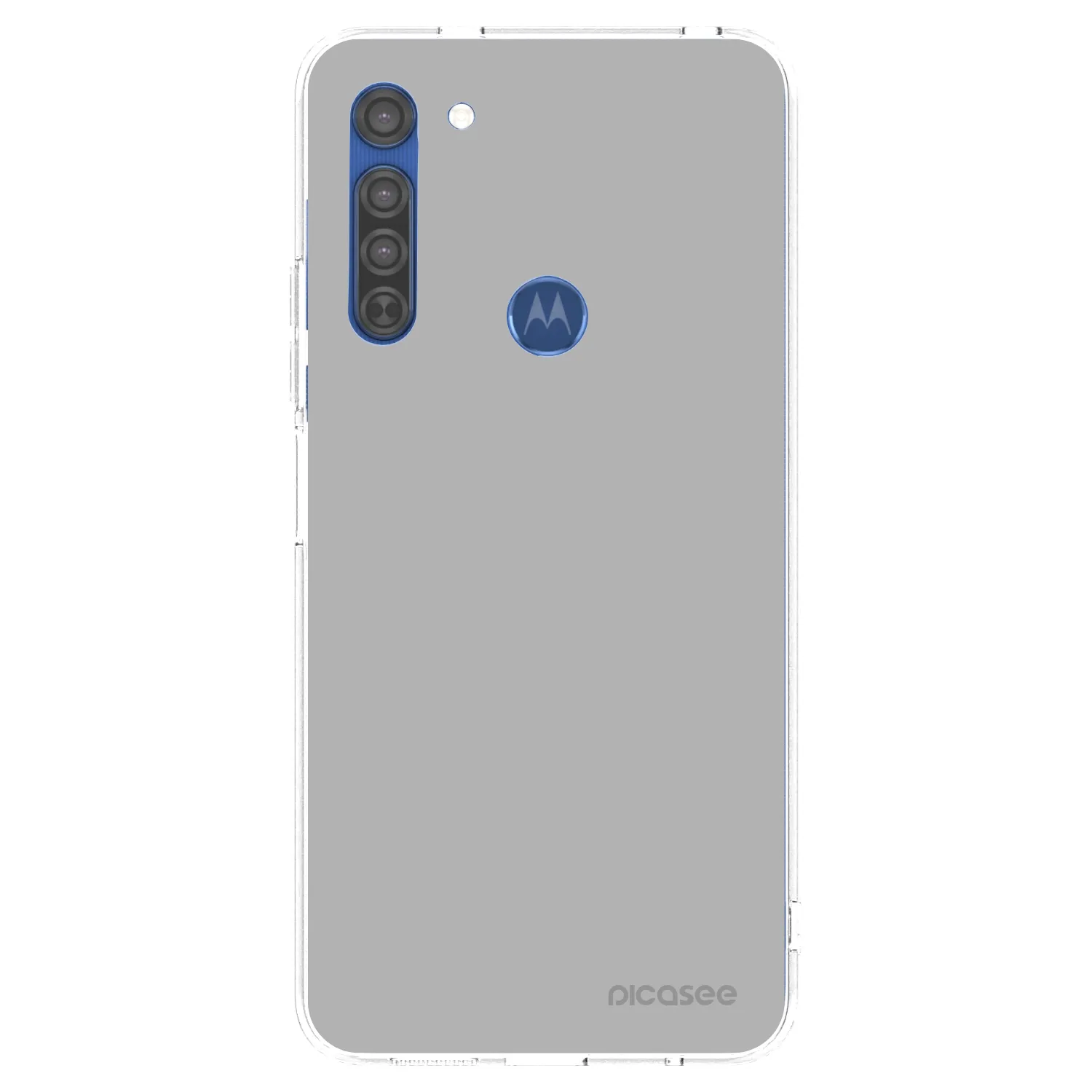 Picasee silikonska prozirna maskica za Motorola Moto G8 - Stone