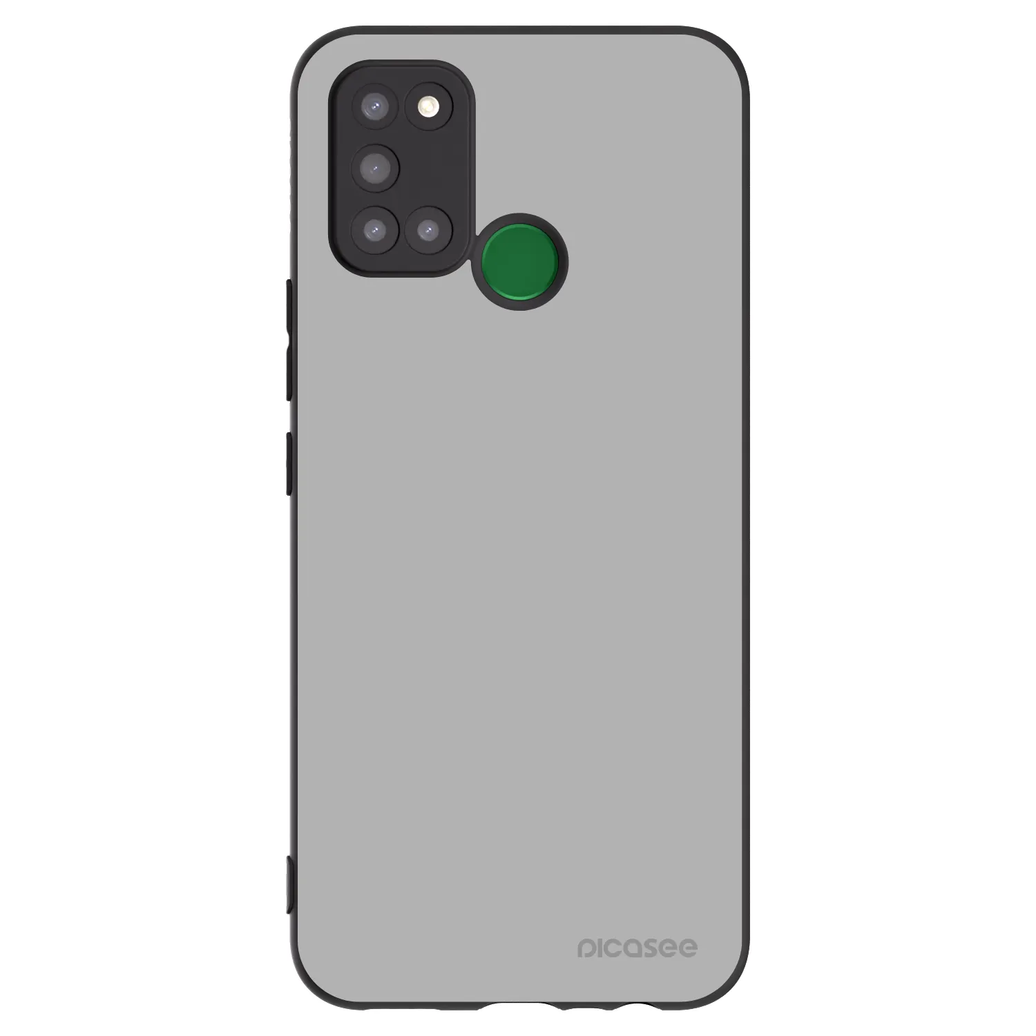 Picasee crna silikonska maskica za Realme 7i - Stone