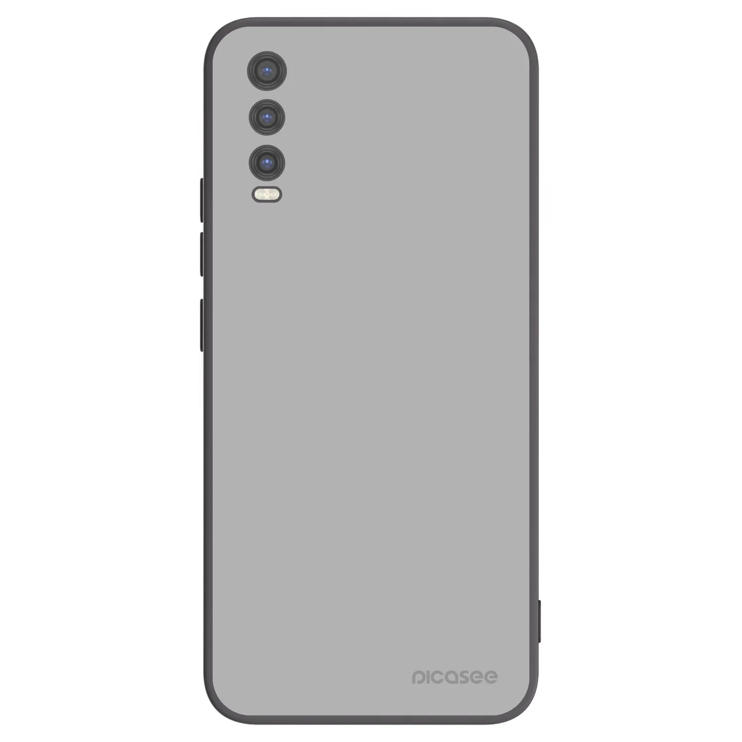 Picasee crna silikonska maskica za Vivo Y20s - Stone