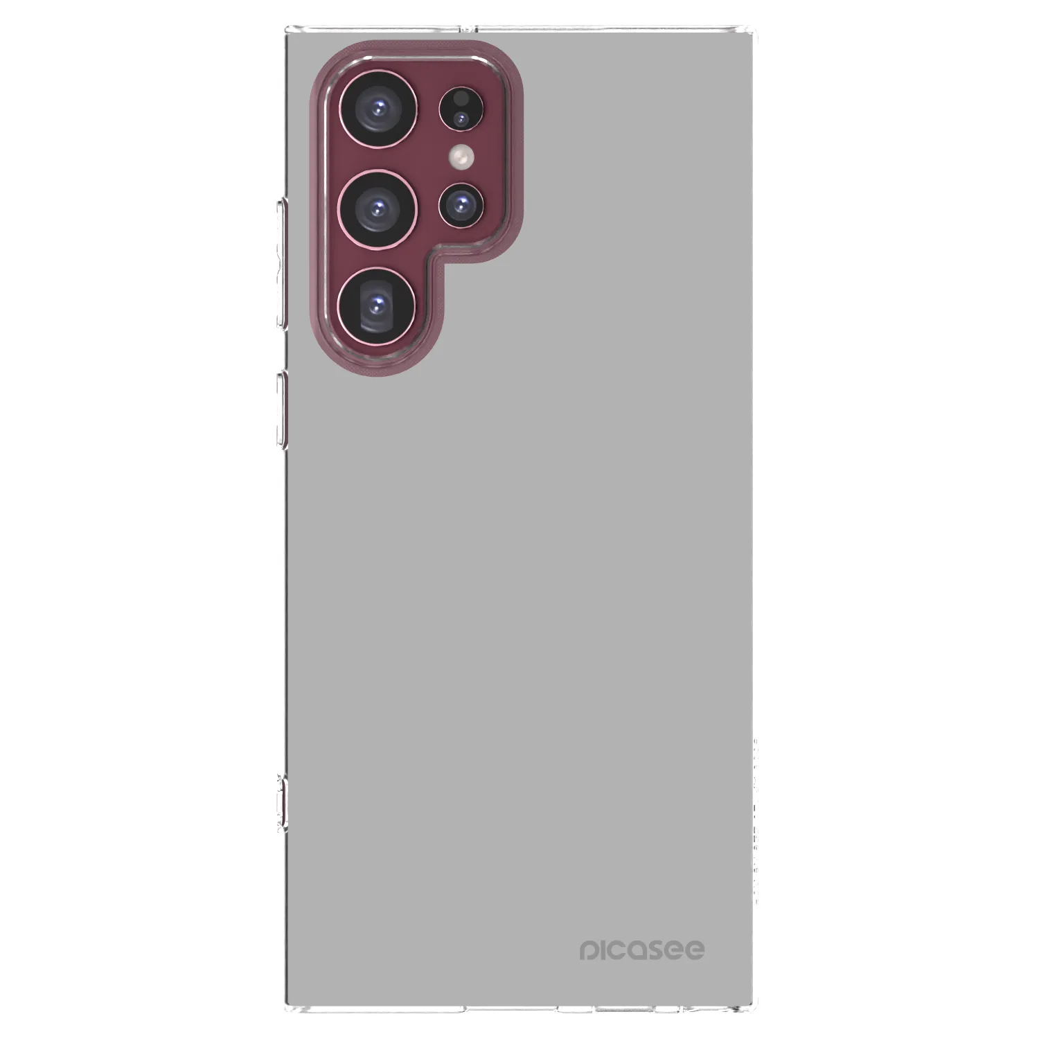 Picasee silikonska prozirna maskica za Samsung Galaxy S22 Ultra 5G - Stone