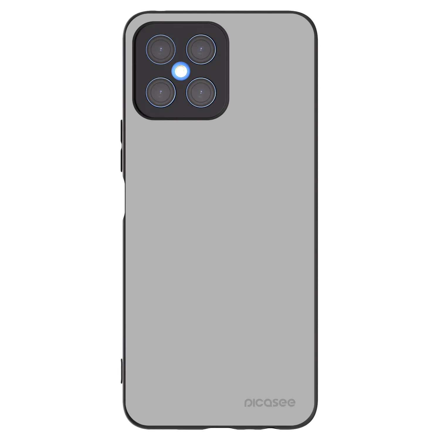 Picasee crna silikonska maskica za Honor X8 4G - Stone