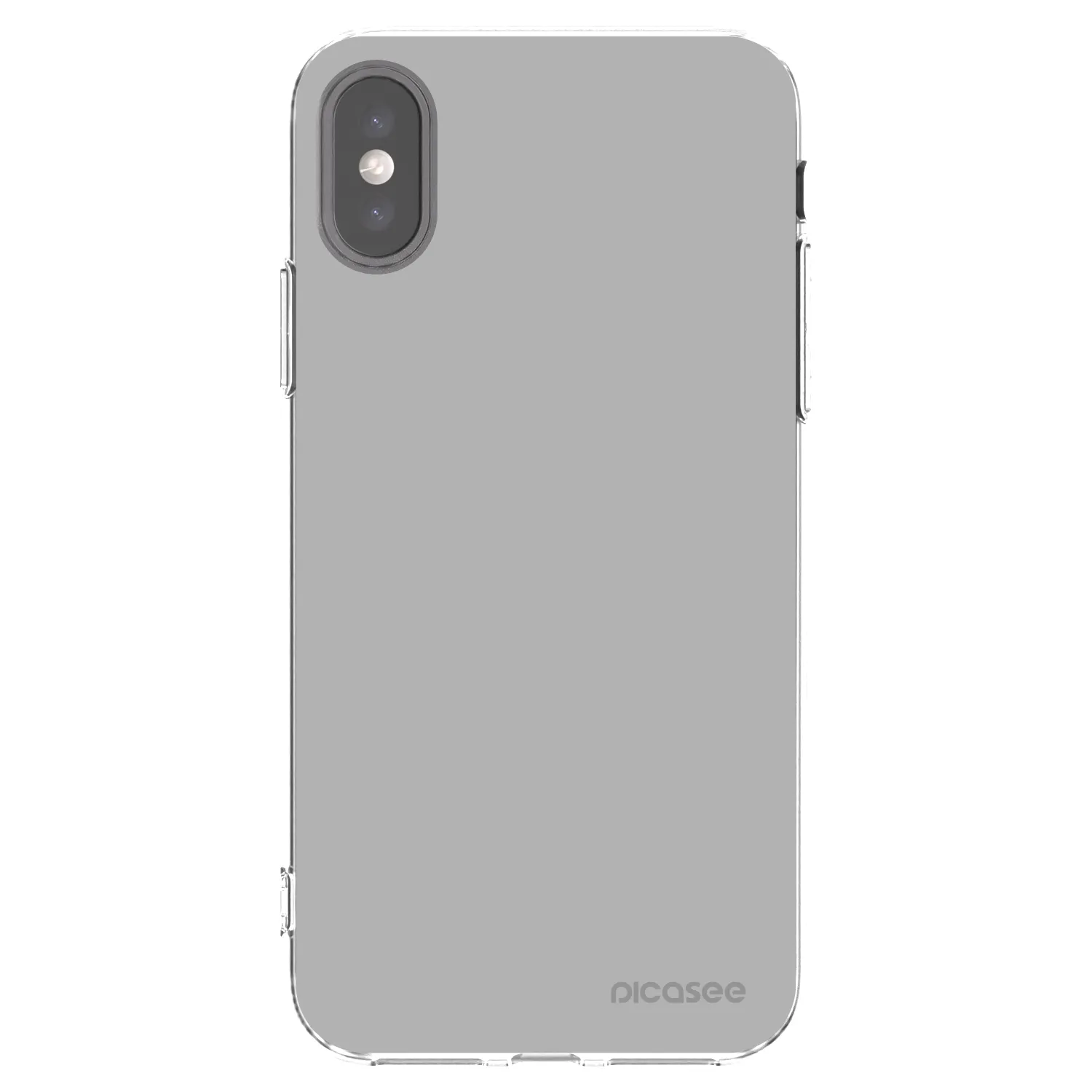 Picasee silikonska prozirna maskica za Apple iPhone X/XS - Stone