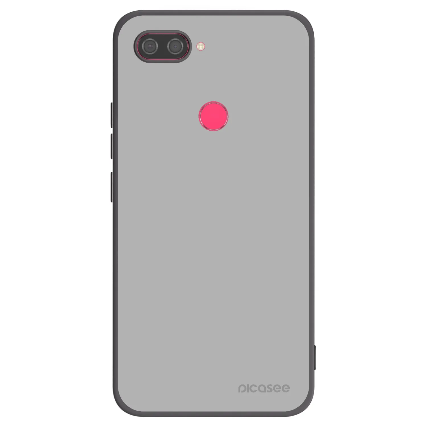 Picasee crna silikonska maskica za Xiaomi Mi 8 Lite - Stone