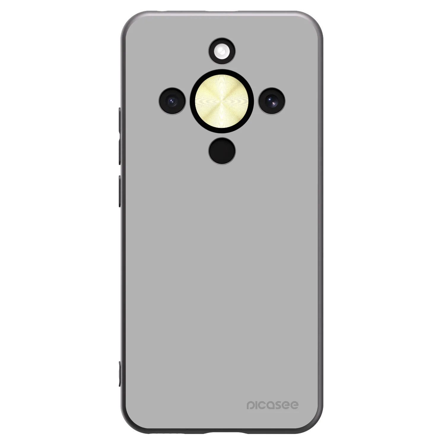 Picasee crna silikonska maskica za Honor Magic8 Lite 5G - Stone