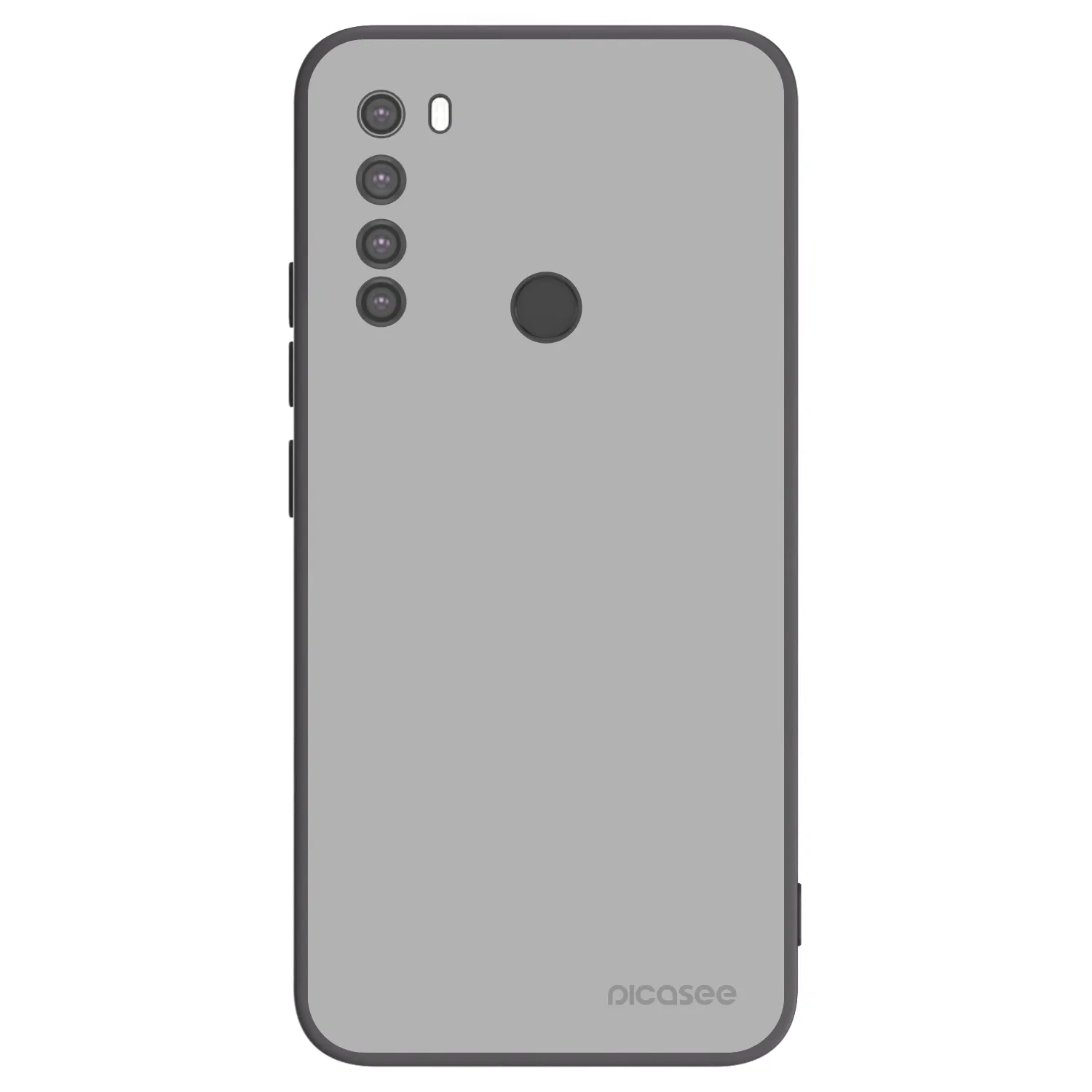 Picasee crna silikonska maskica za Xiaomi Redmi Note 8 - Stone