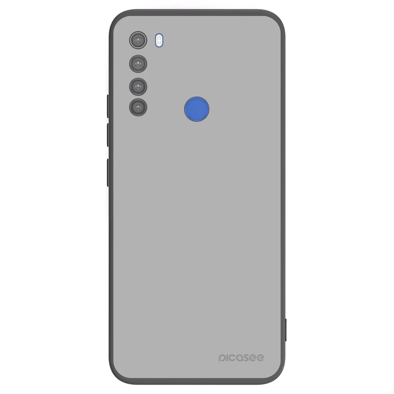 Picasee crna silikonska maskica za Xiaomi Redmi Note 8T - Stone