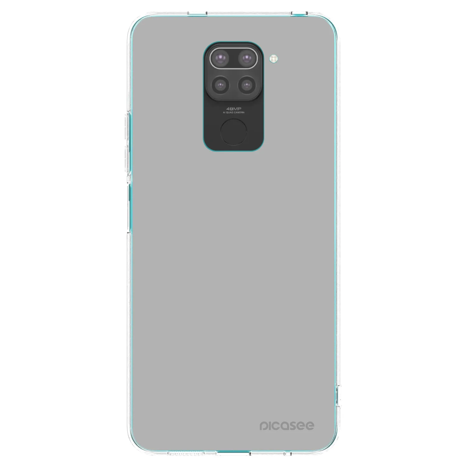 Picasee crna silikonska maskica za Xiaomi Redmi Note 9 - Stone