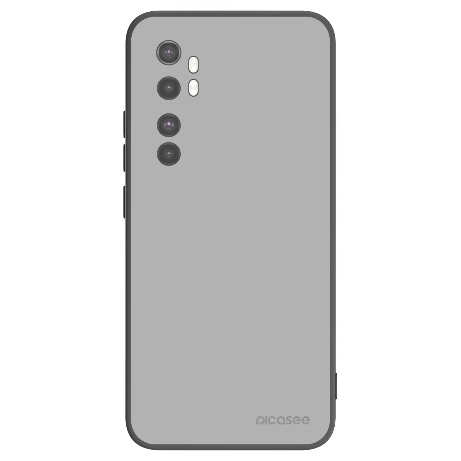 Picasee crna silikonska maskica za Xiaomi Mi Note 10 Lite - Stone