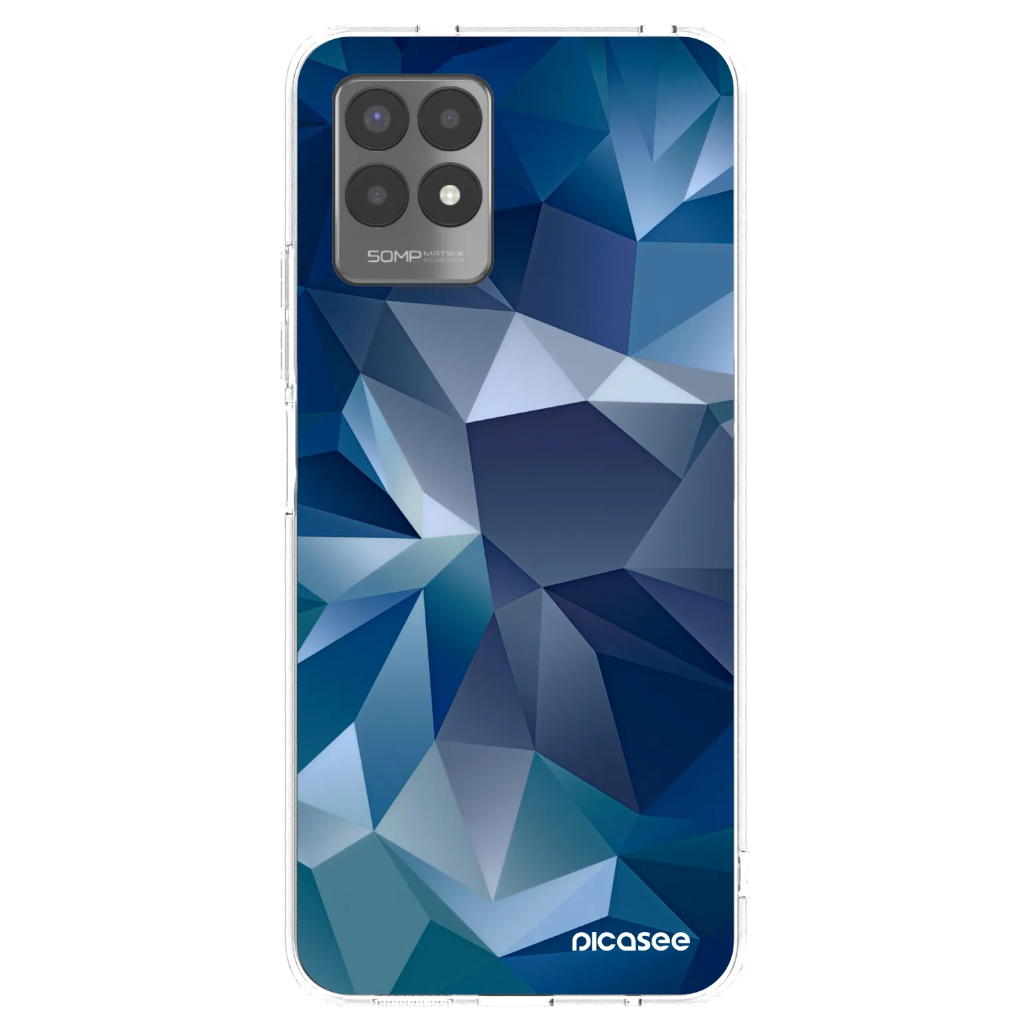 Picasee silikonska prozirna maskica za Realme 8i - Wallpaper