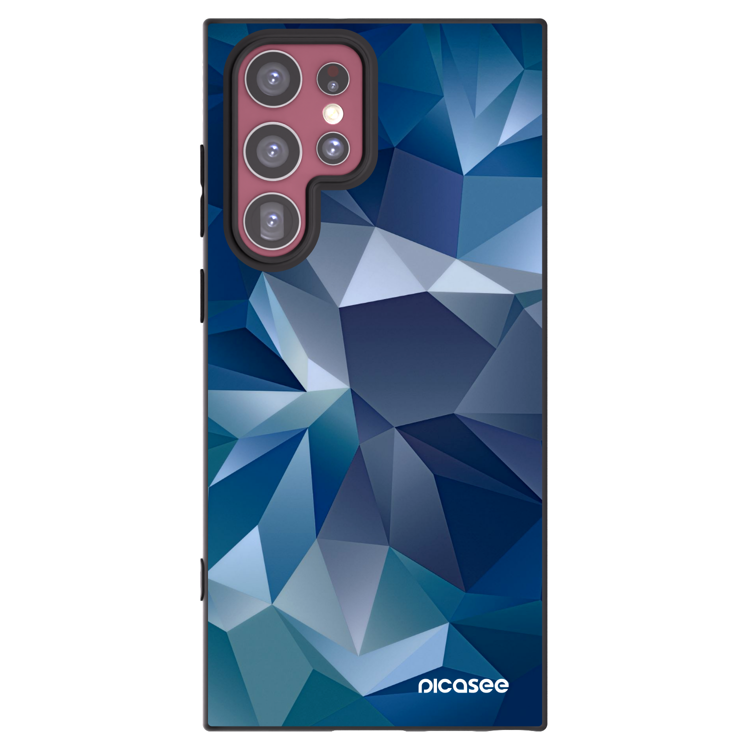 Picasee crna silikonska maskica za Samsung Galaxy S22 Ultra 5G - Wallpaper