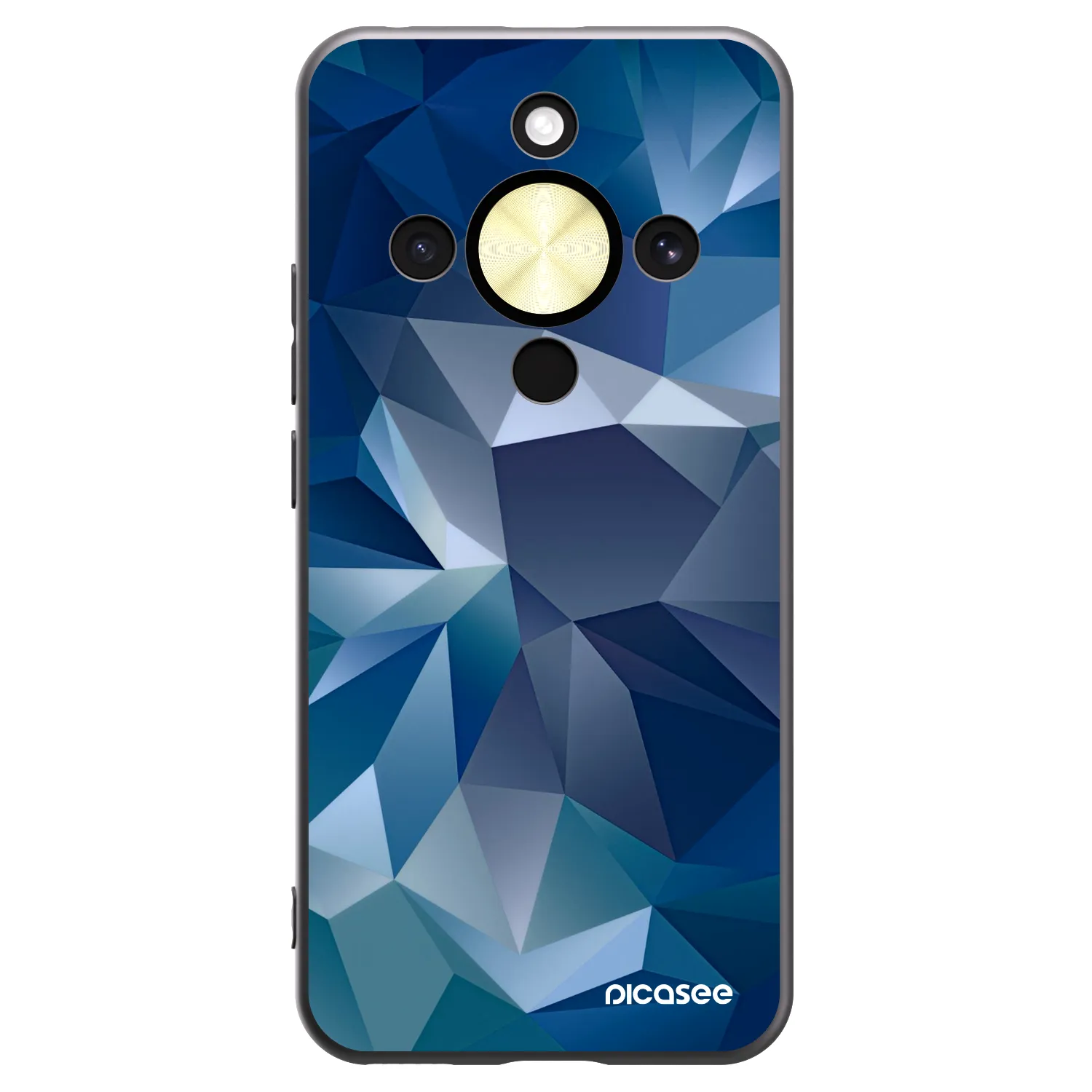 Picasee crna silikonska maskica za Honor Magic8 Lite 5G - Wallpaper