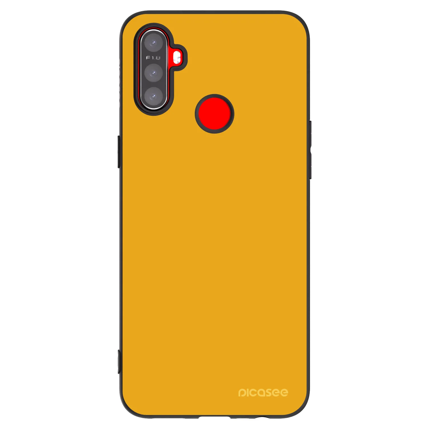 Picasee crna silikonska maskica za Realme C3 - Sun