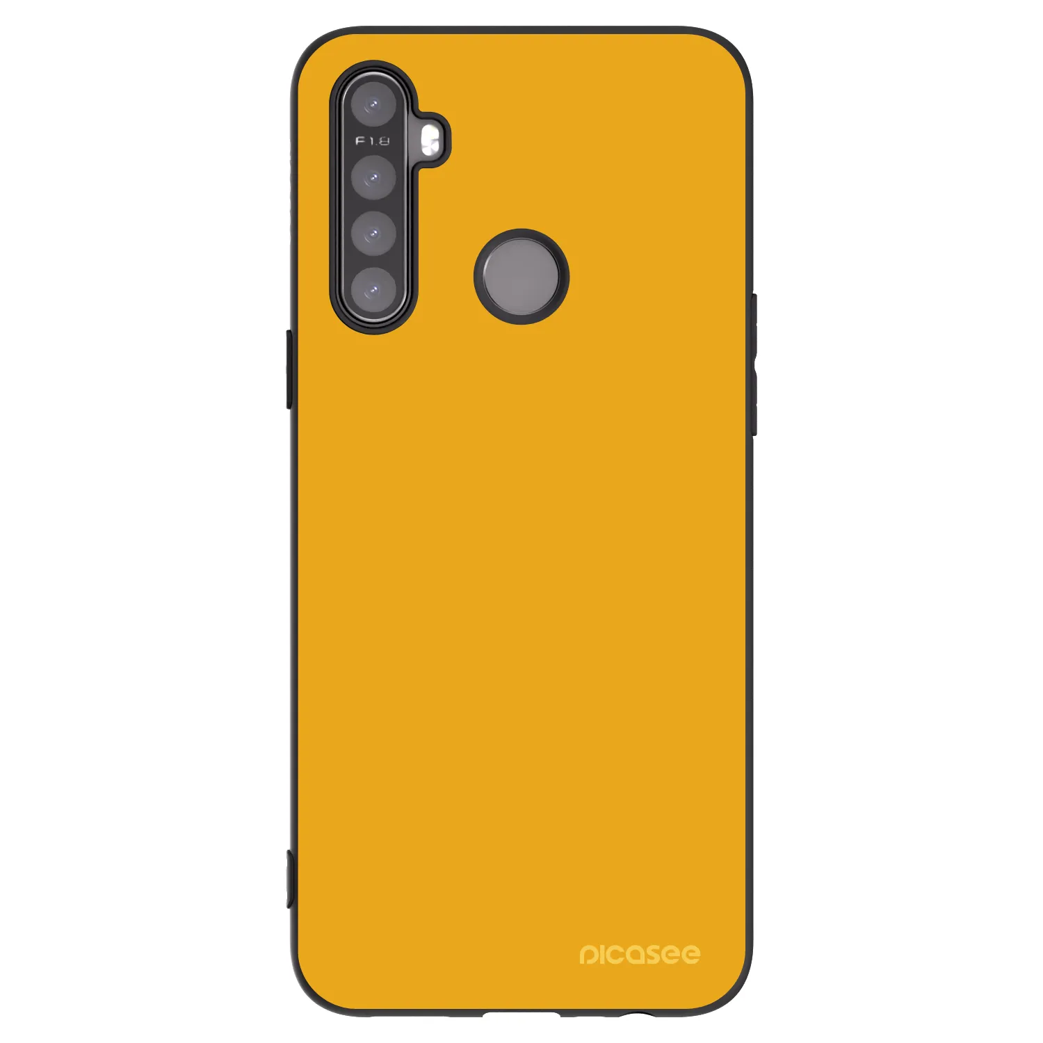Picasee crna silikonska maskica za Realme 6i - Sun
