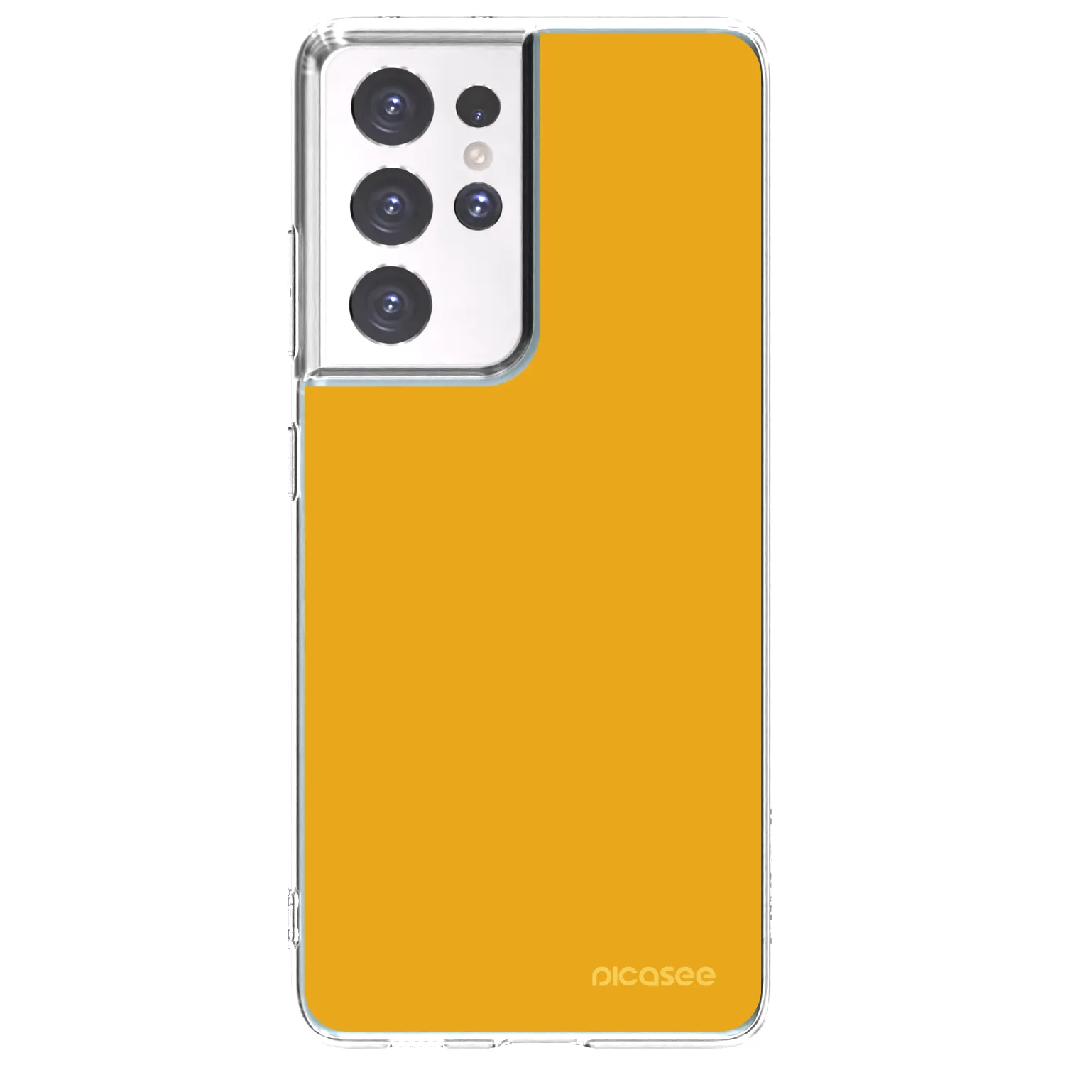 Picasee silikonska prozirna maskica za Samsung Galaxy S21 Ultra 5G G998B - Sun