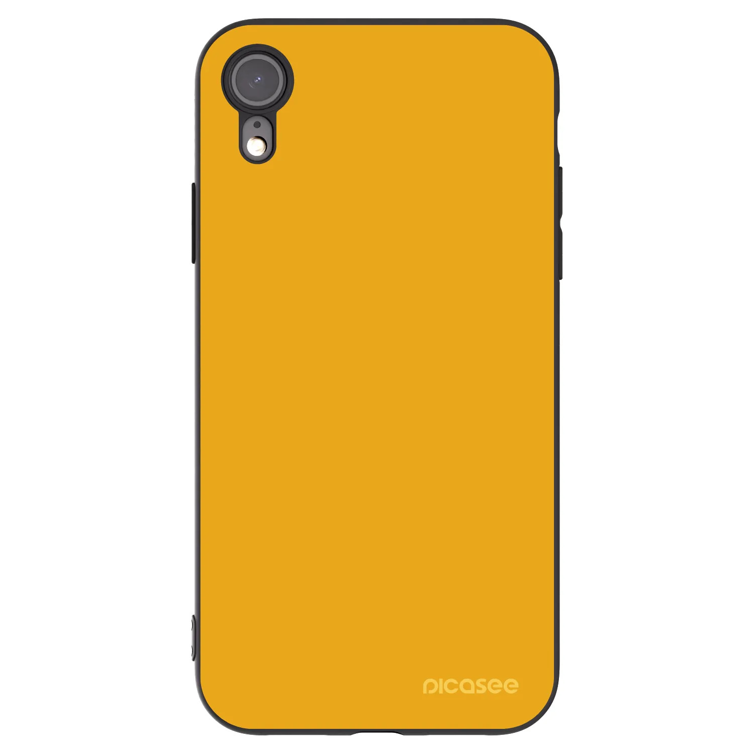 Picasee crna silikonska maskica za Apple iPhone XR - Sun