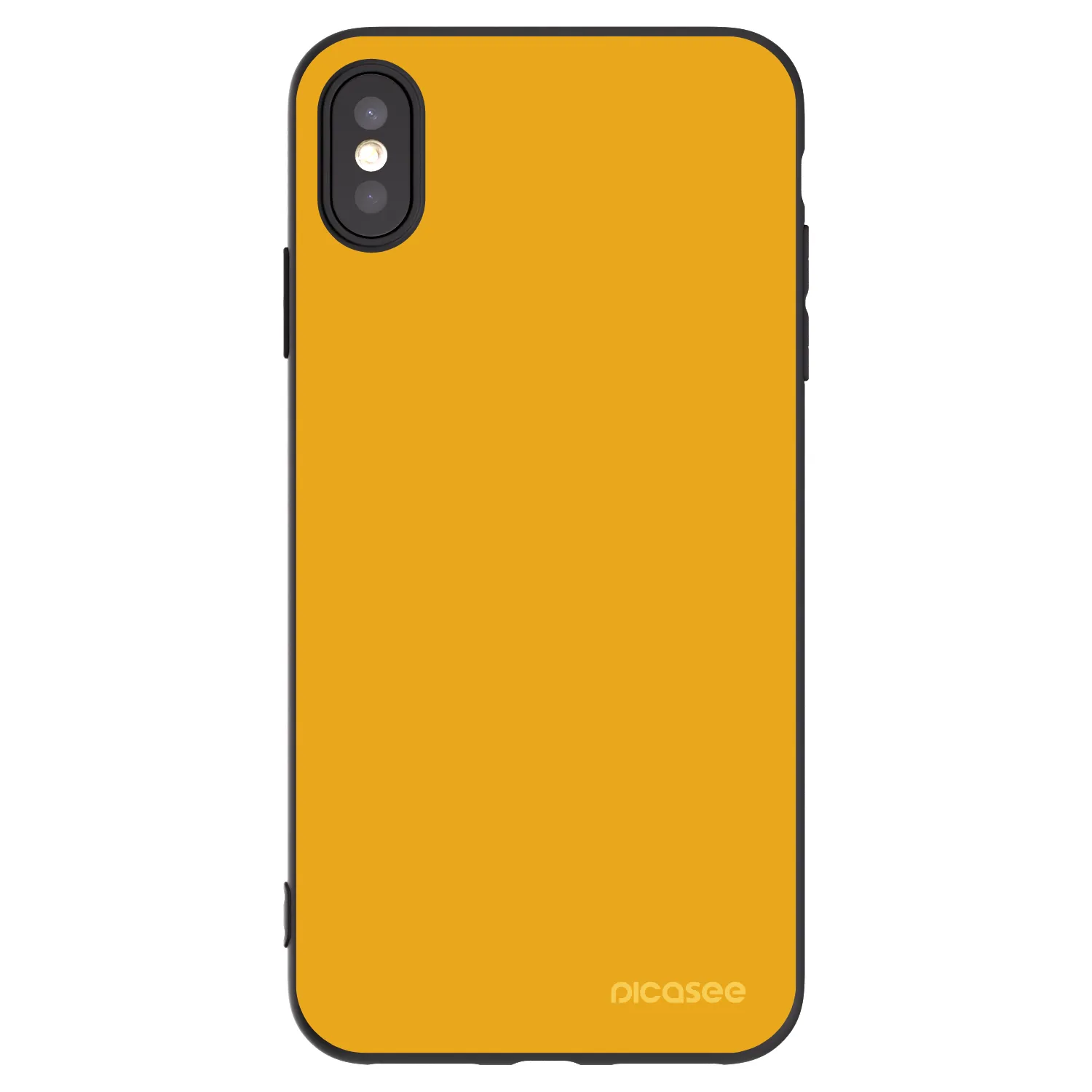 Picasee crna silikonska maskica za Apple iPhone XS Max - Sun