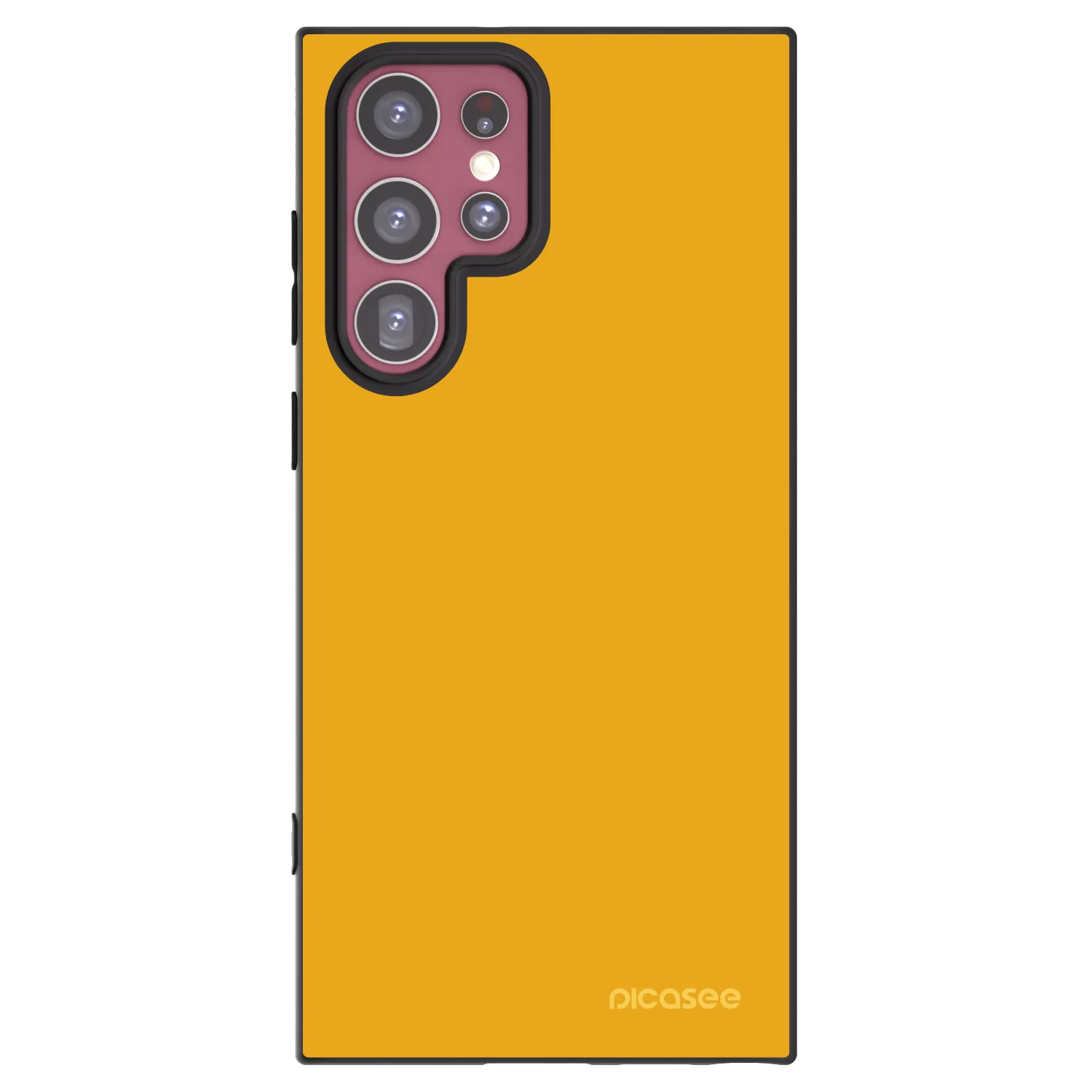 Picasee crna silikonska maskica za Samsung Galaxy S22 Ultra 5G - Sun