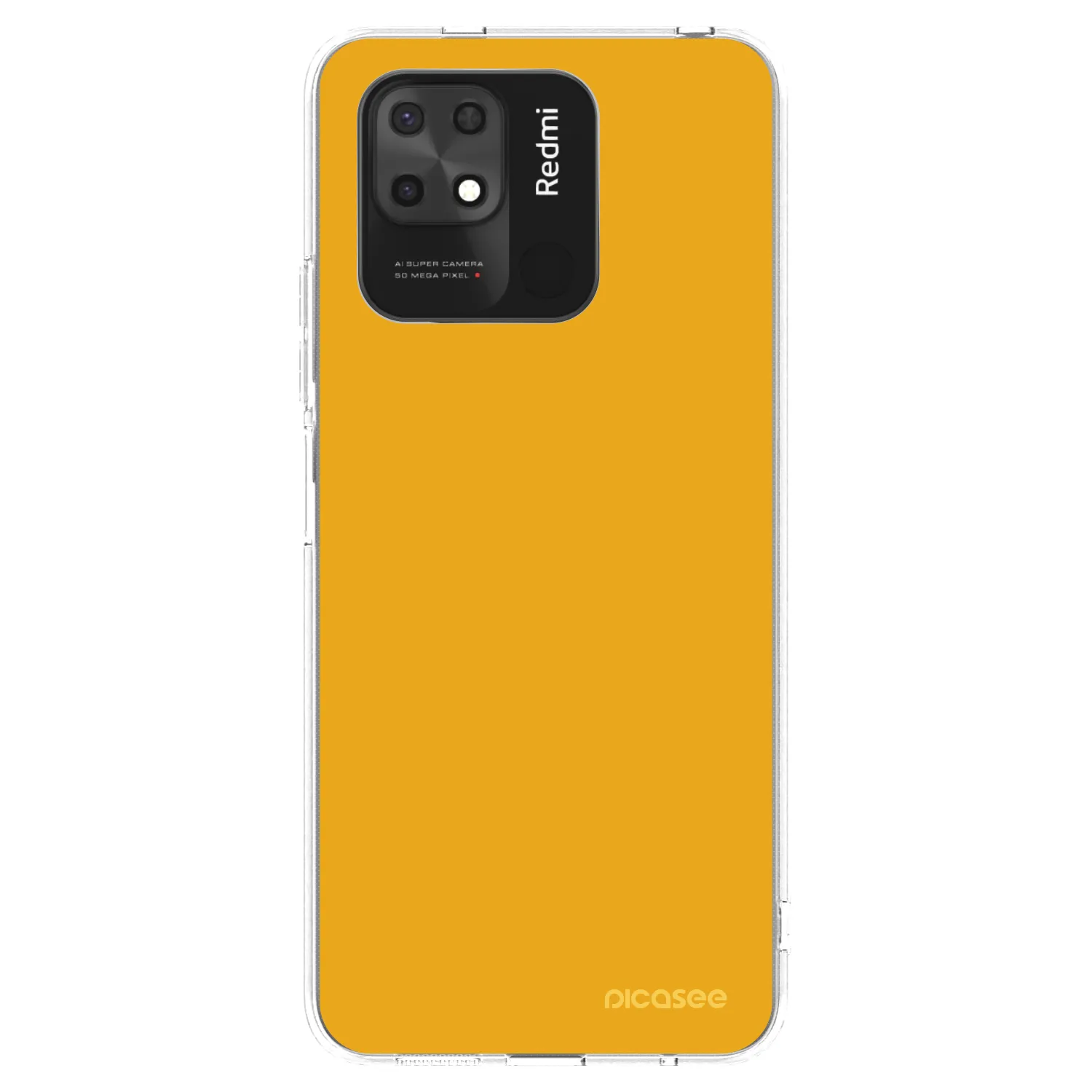 Picasee silikonska prozirna maskica za Xiaomi Redmi 10C - Sun