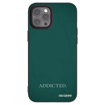 Picasee crna silikonska maskica za Apple iPhone 12 Pro Max - Addicted