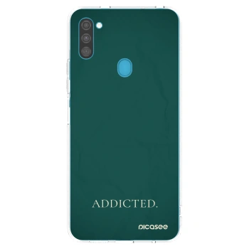 Picasee silikonska prozirna maskica za Samsung Galaxy M11 - Addicted