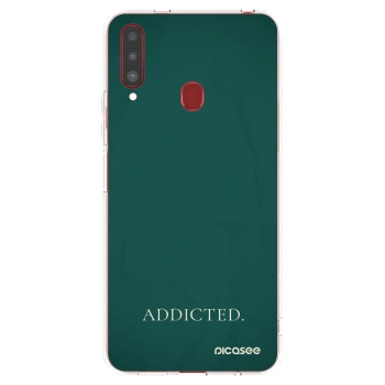 Picasee silikonska prozirna maskica za Samsung Galaxy A20s - Addicted