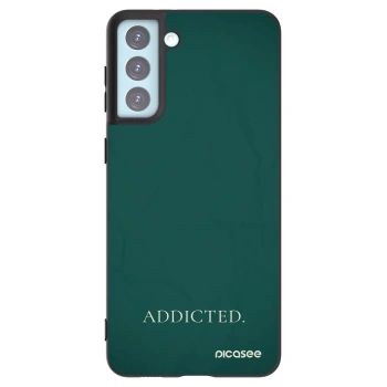 Picasee crna silikonska maskica za Samsung Galaxy S21+ 5G G996F - Addicted