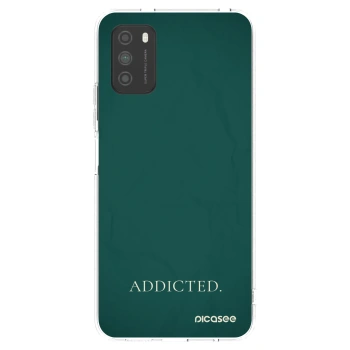 Picasee silikonska prozirna maskica za Xiaomi Poco M3 - Addicted