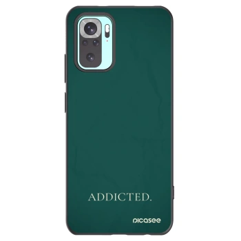 Picasee crna silikonska maskica za Xiaomi Redmi Note 10 Pro - Addicted