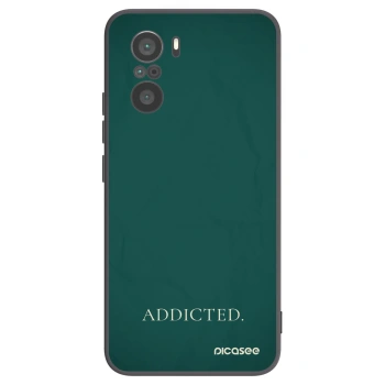Picasee crna silikonska maskica za Xiaomi Poco F3 - Addicted
