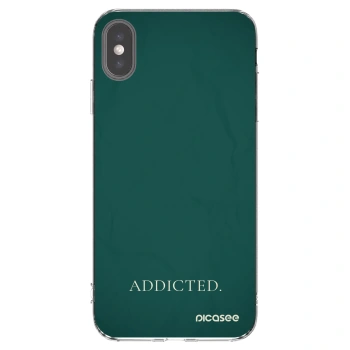 Picasee silikonska prozirna maskica za Apple iPhone XS Max - Addicted