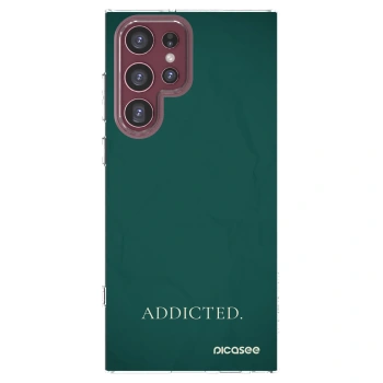 Picasee silikonska prozirna maskica za Samsung Galaxy S22 Ultra 5G - Addicted