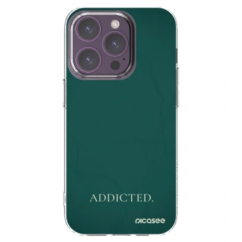 Picasee silikonska prozirna maskica za Apple iPhone 14 Pro - Addicted