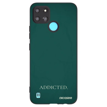 Picasee crna silikonska maskica za Realme C21Y - Addicted